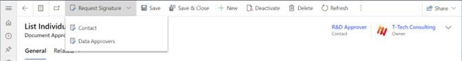 User Interface - Document Approval