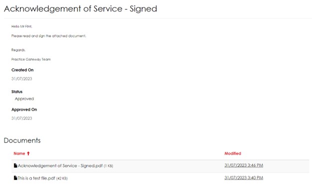 User Interface - Service Line